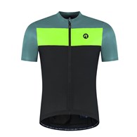 Rogelli koszulka CORE BLOCK 4XL czar. nieb. żółta