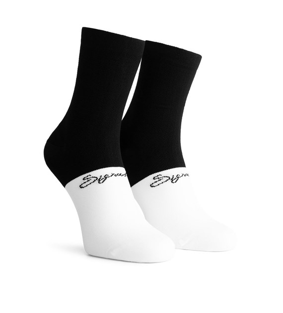 Rogelli skarpetki SIGNATURE czarno białe L