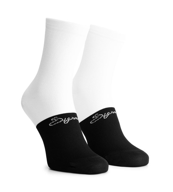 Rogelli skarpetki SIGNATURE biało czarne XL