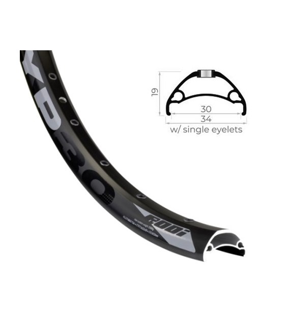 Obręcz RODI TRYP30 27,5'' 584x30 czarna 32 otw.