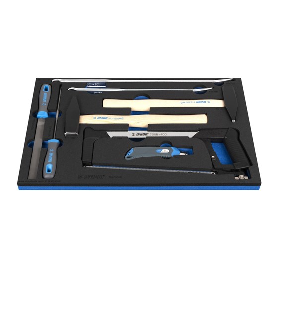 UNIOR Zestaw kluczy na wkładce młotki