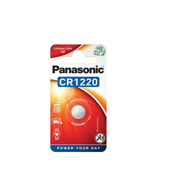 Bateria CR1220 PANASONIC 1 szt. cena za blis.