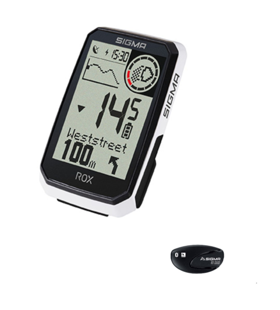 Sigma licznik ROX 4.0 ENDURANCE HR SET biały
