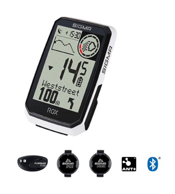 Sigma licznik ROX 4.0 ENDURANCE SENSOR SET biały
