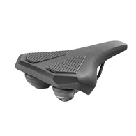 Siodełko CORVETTA Elstomer czarne stal