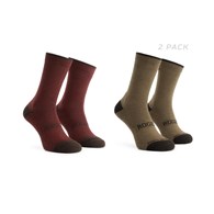 Rogelli skarpetki WOOL bordo i brąz L 40-43 2pak