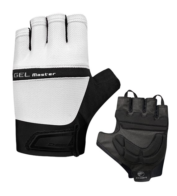 CHIBA rękawiczki GEL MASTER L białe