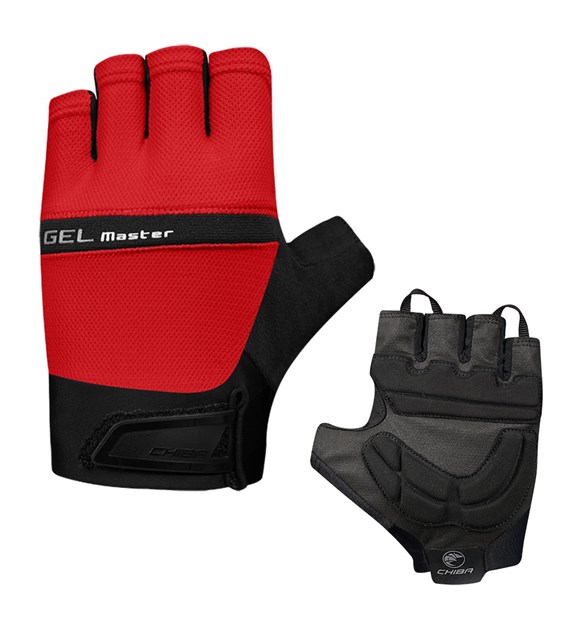 CHIBA rękawiczki GEL MASTER XS czerwone
