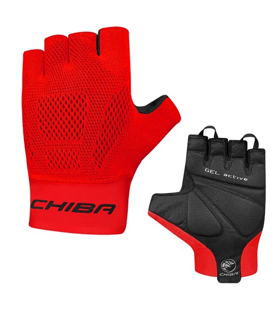 CHIBA rękawiczki GEL SUPER COMFORT czerwone XS