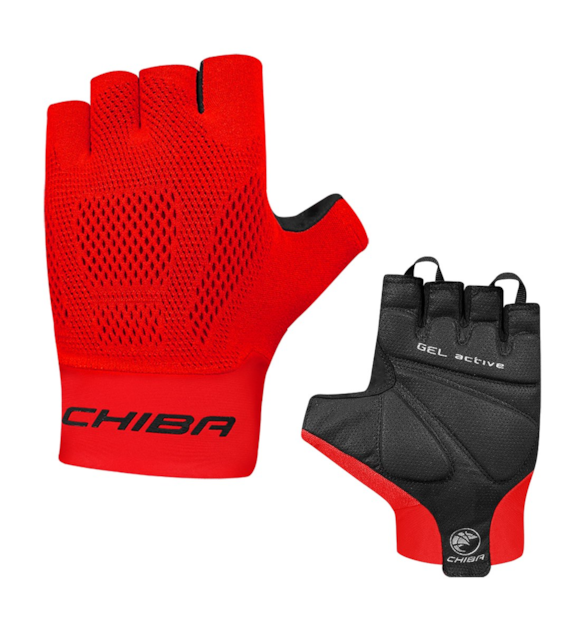 CHIBA rękawiczki GEL SUPER COMFORT czerwone XS