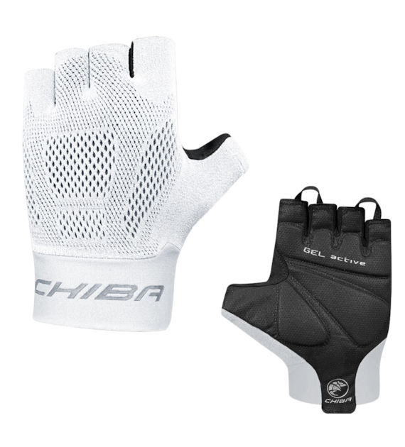 CHIBA rękawiczki GEL SUPER COMFORT białe L