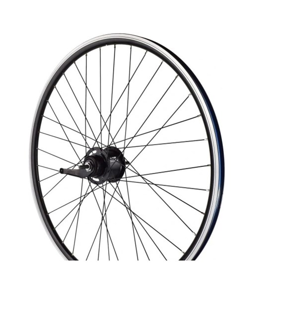 Koło 28'' tył nexus 7 biegów stożek czarno/czarne