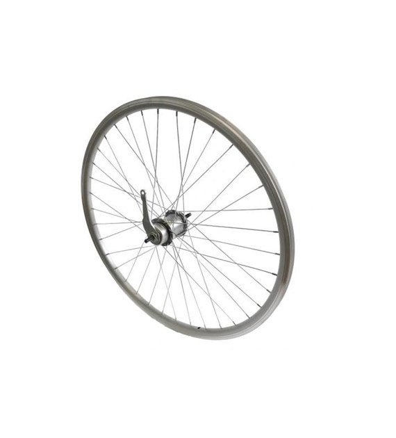 Koło 26'' tył nexus stożek srebrne/srebrne