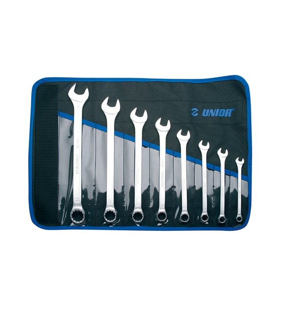 UNIOR Zestaw płasko oczkowych typ długi 8-22 etui