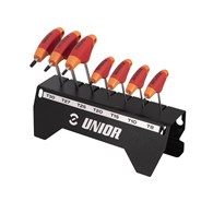 UNIOR zestaw kluczy TX uchwyt T 8-30 w stojaku