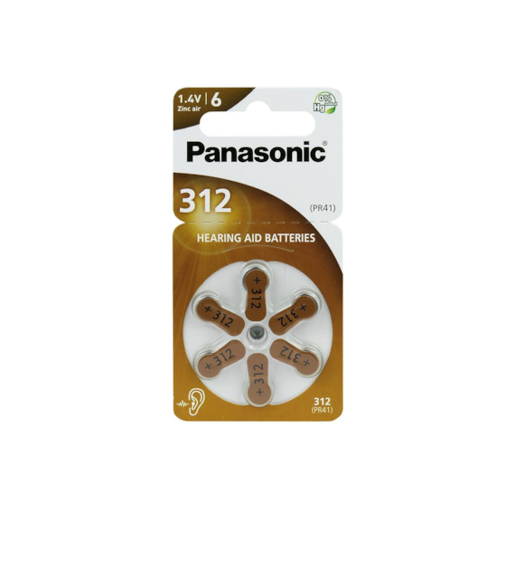 Bateria 312 PANASONIC 6 szt. cena za blis.