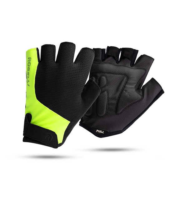 Rogelli rękawiczki ESSENTIAL czarno żółte 3XL