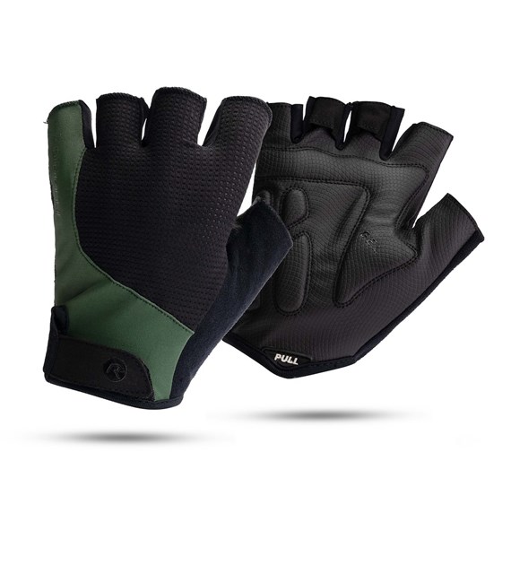 Rogelli rękawiczki ESSENTIAL czarno zielone 3XL