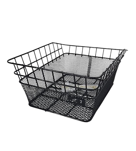 Koszyk rowerowy tył drut/siatka ścięty HT-193A