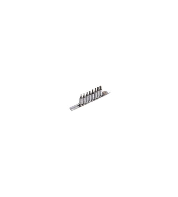 UNIOR Nasadki wkrętakowe TX 1/4'' na szynie