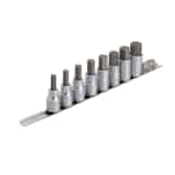 UNIOR Nasadki wkrętakowe HEX 1/2'' na szynie