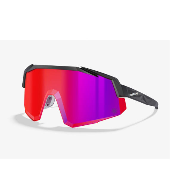 SUPACAZ Okulary ORBITRON Czarny mat, Fire Lazer