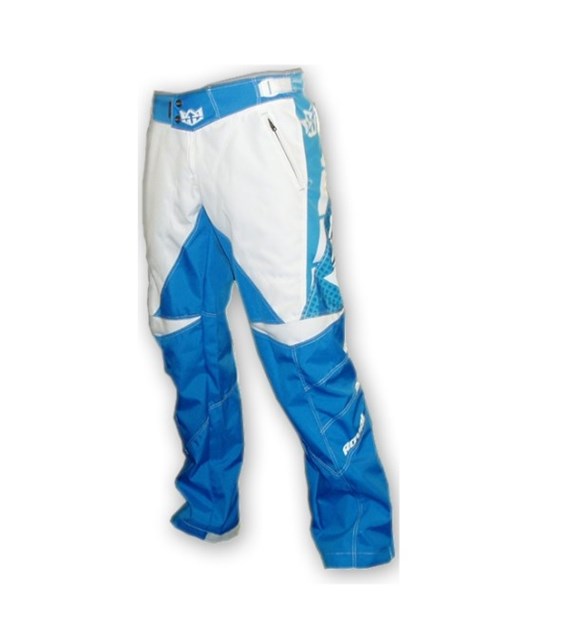 ROYAL Spodnie RACE niebiesko białe XL